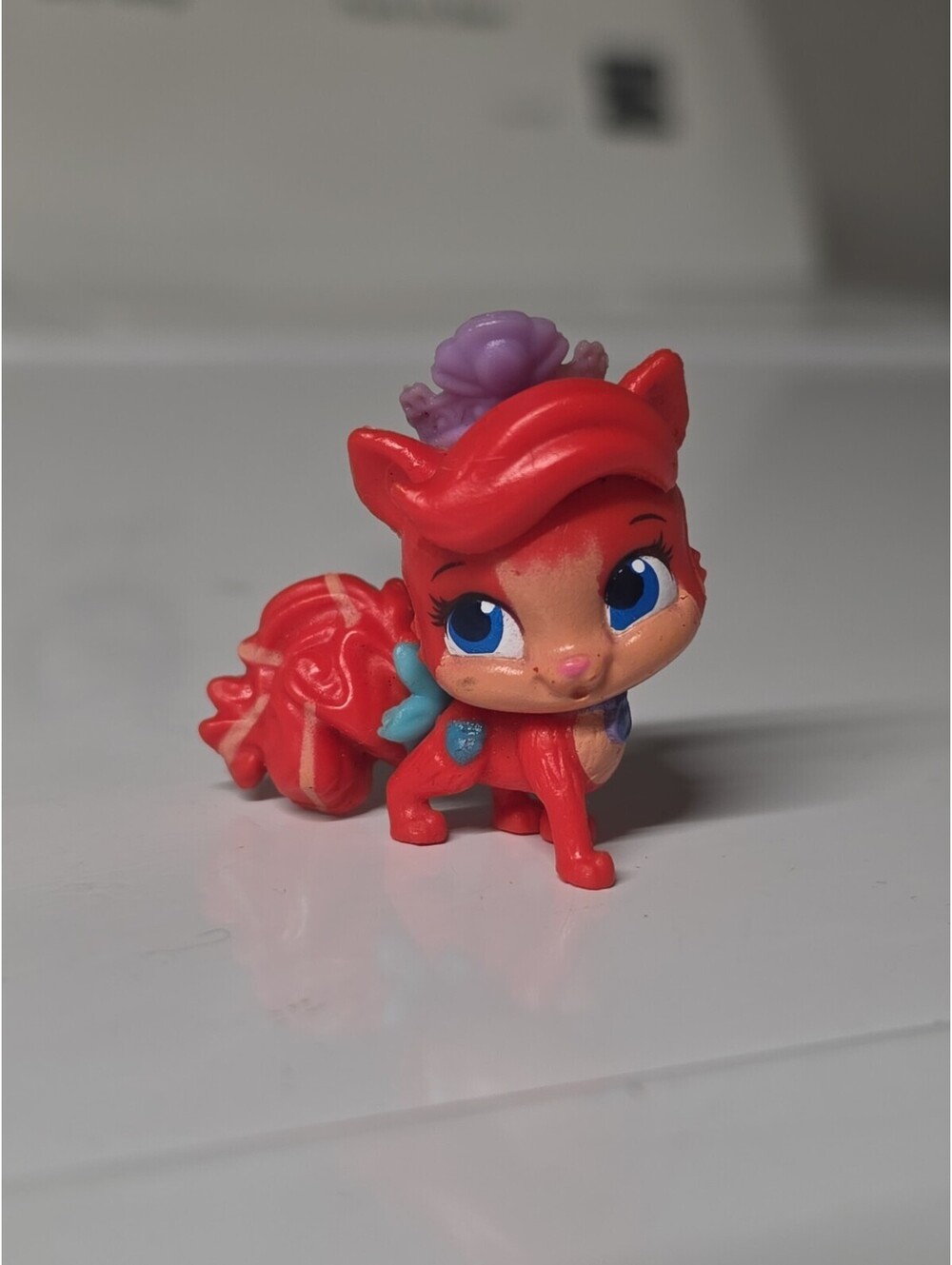Disney Princess Palace Pets Ariel's Kitty Cat Action Figure Cake Topper 1.5"